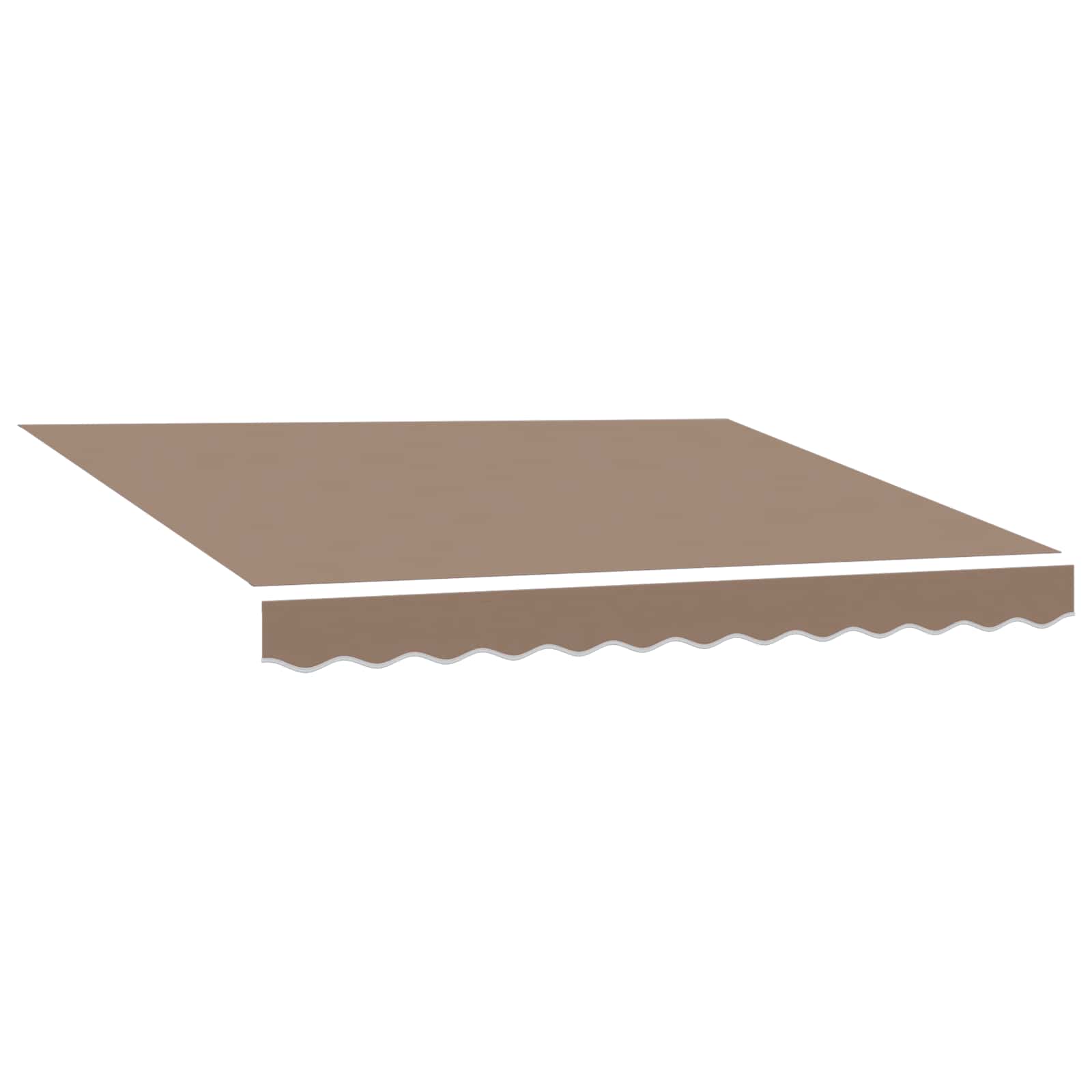 Uitschuifbare luifel Taupe 600 × 350 cm Polyester en Aluminium – afbeelding 3