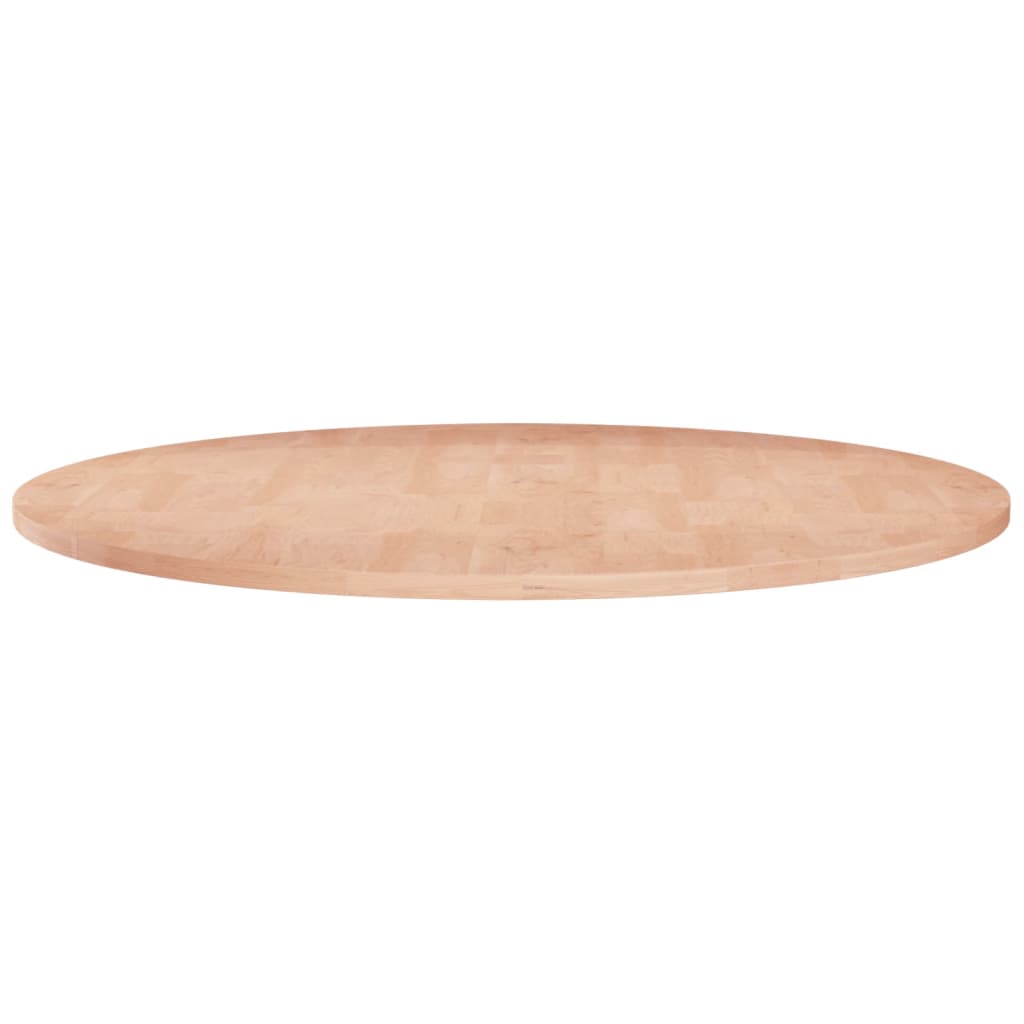 Tafelblad rond Ø70x1,5 cm onbehandeld massief eikenhout