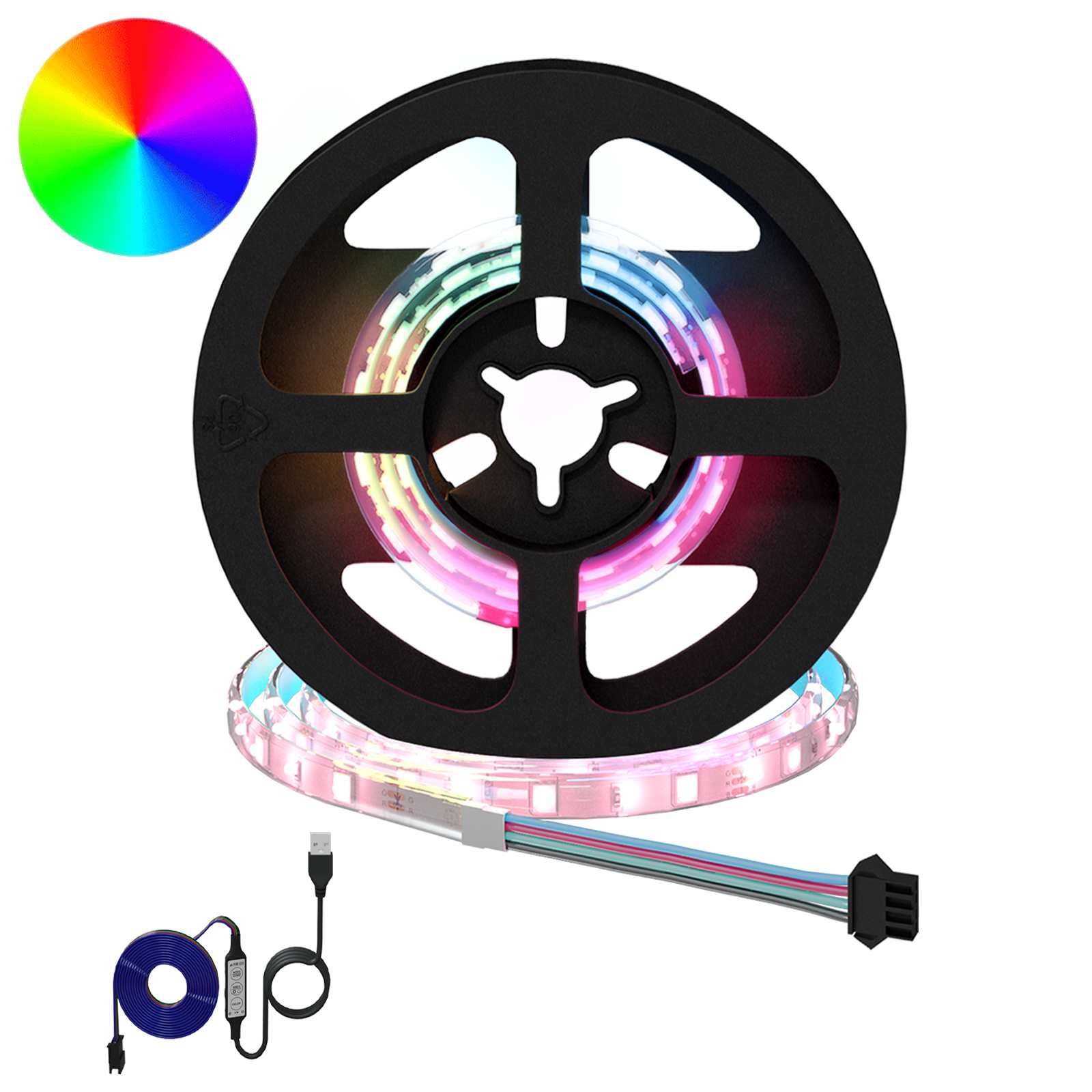 LED-strip 12 pcs Zwart en transparant 350 mm Koper en kunststof