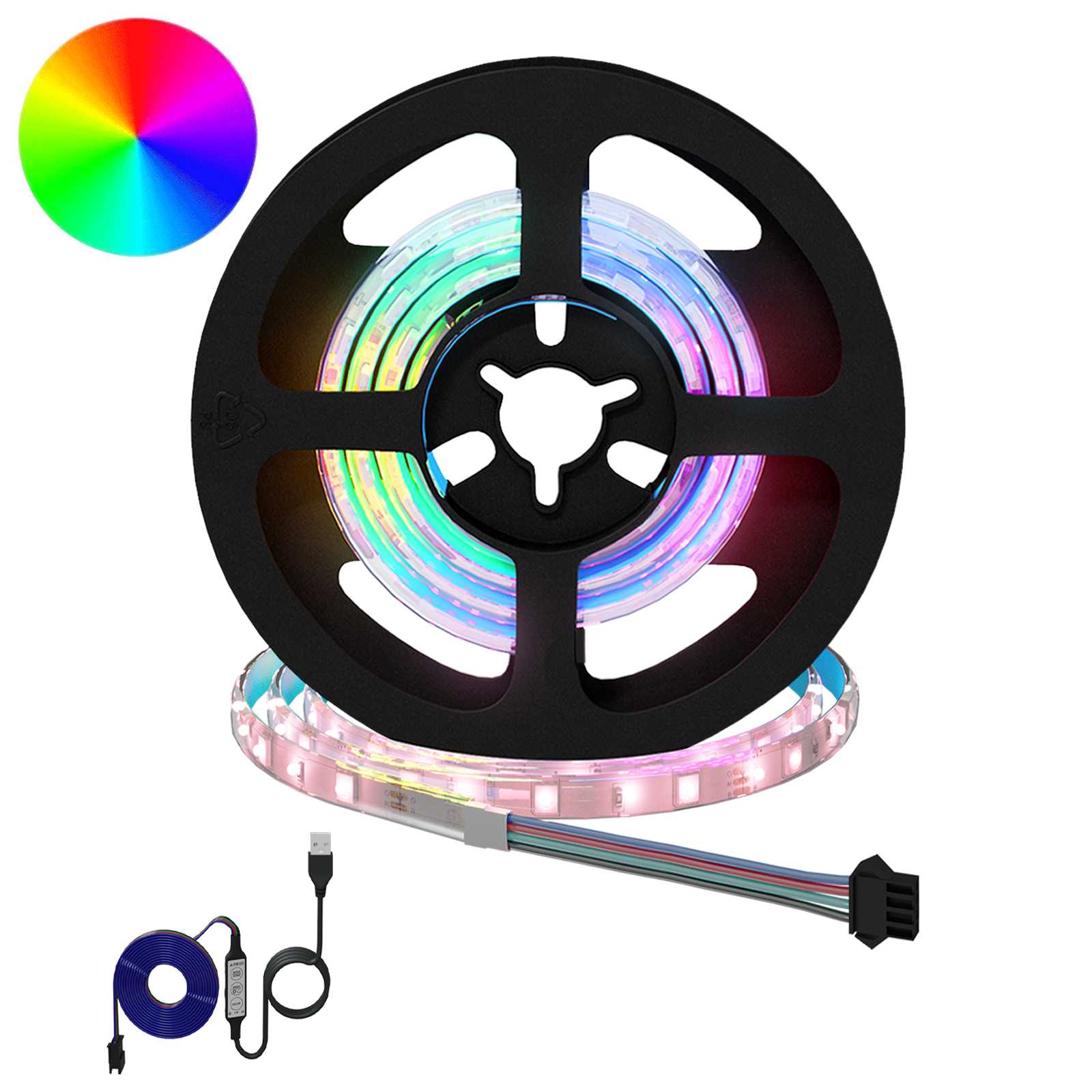 LED-strip 12 pcs Zwart en transparant 550 mm Koper en kunststof – afbeelding 1