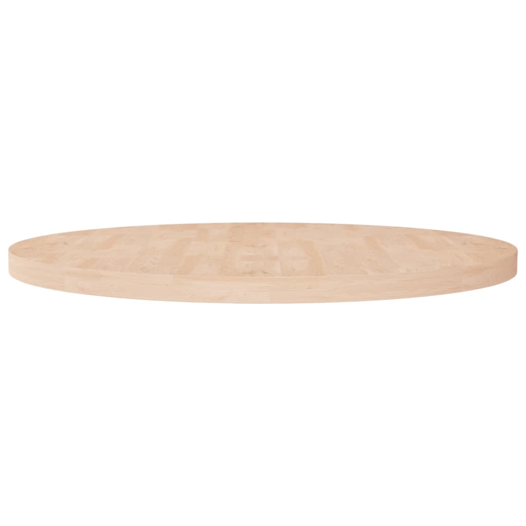 Tafelblad rond Ø90x4 cm onbehandeld massief eikenhout