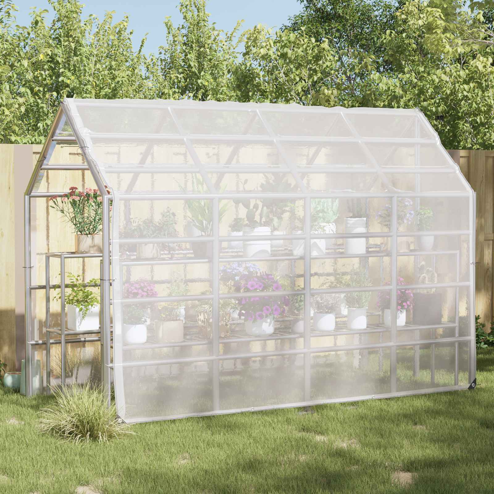 Plantenhoes Doorzichtig 3 x 4 m PE