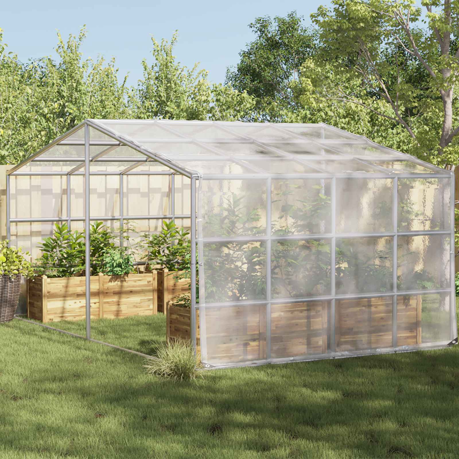 Plantenhoes Doorzichtig 5 x 8 m PE