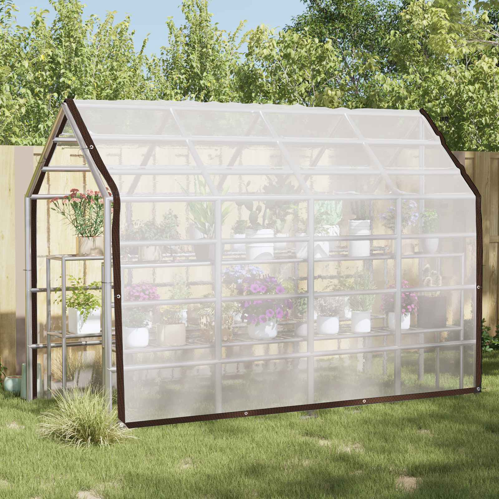 Plantenhoes Doorzichtig 3 x 3 m PE