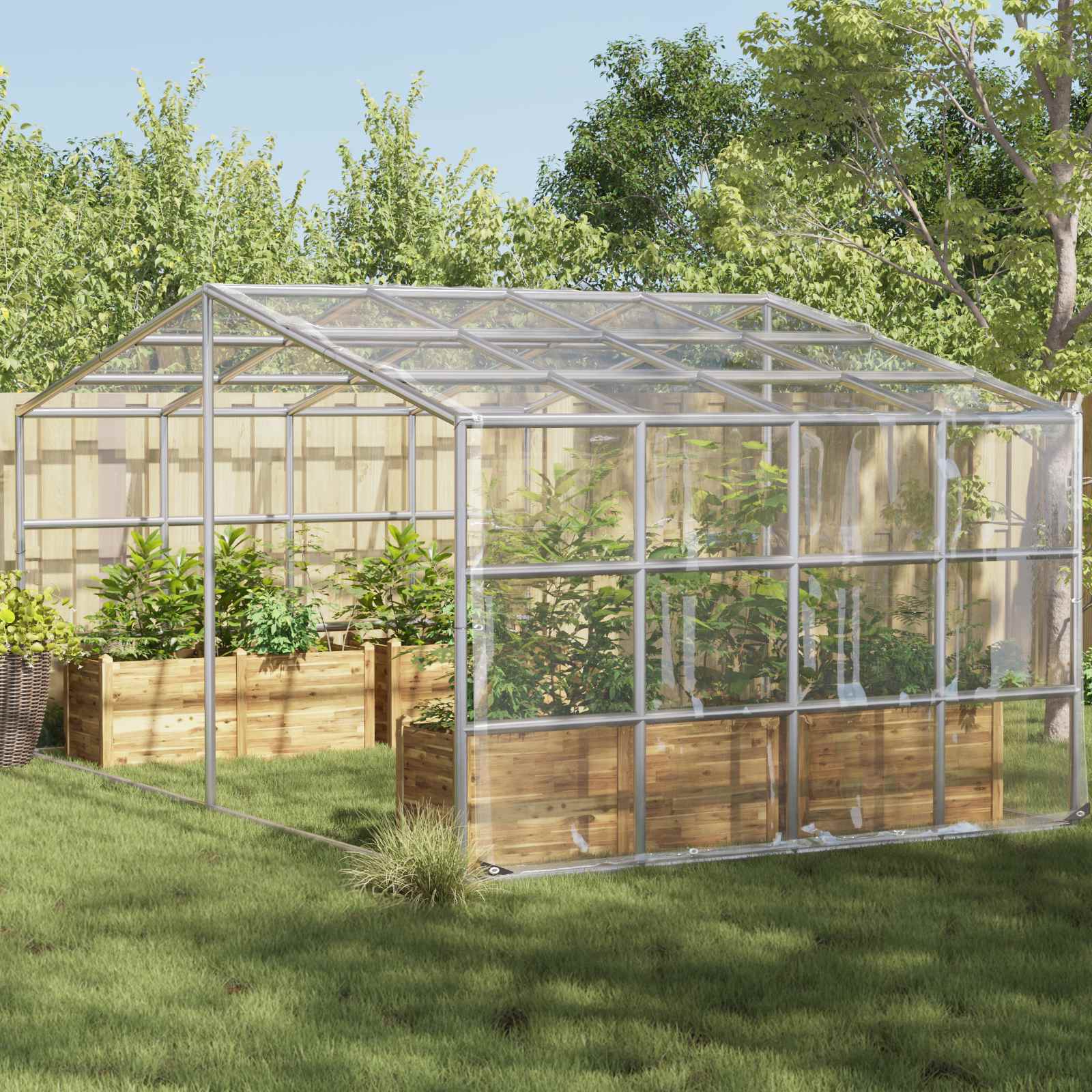 Plantenhoes Doorzichtig 5 x 8 m PVC