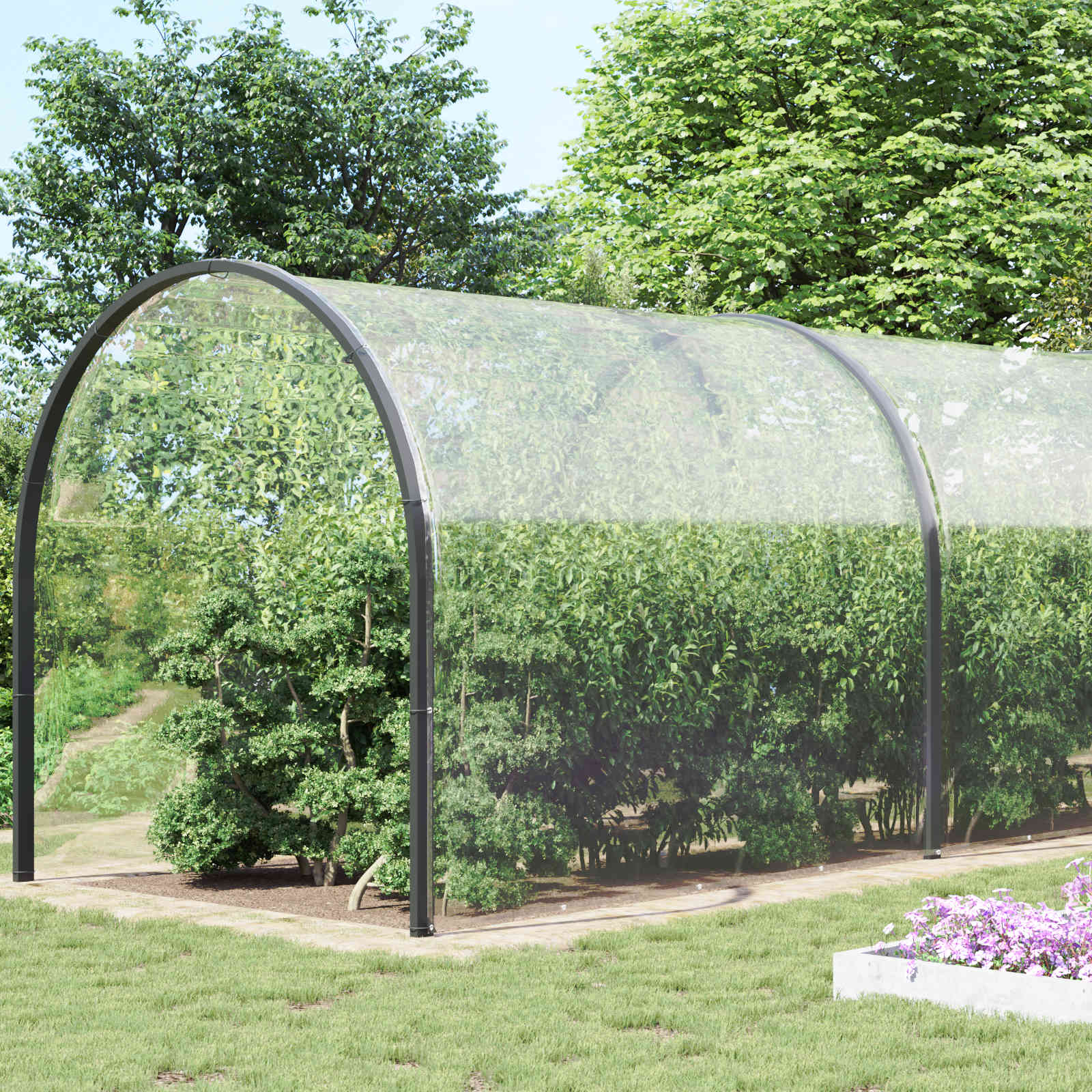 Plantenhoes Doorzichtig 8 x 8 m PVC