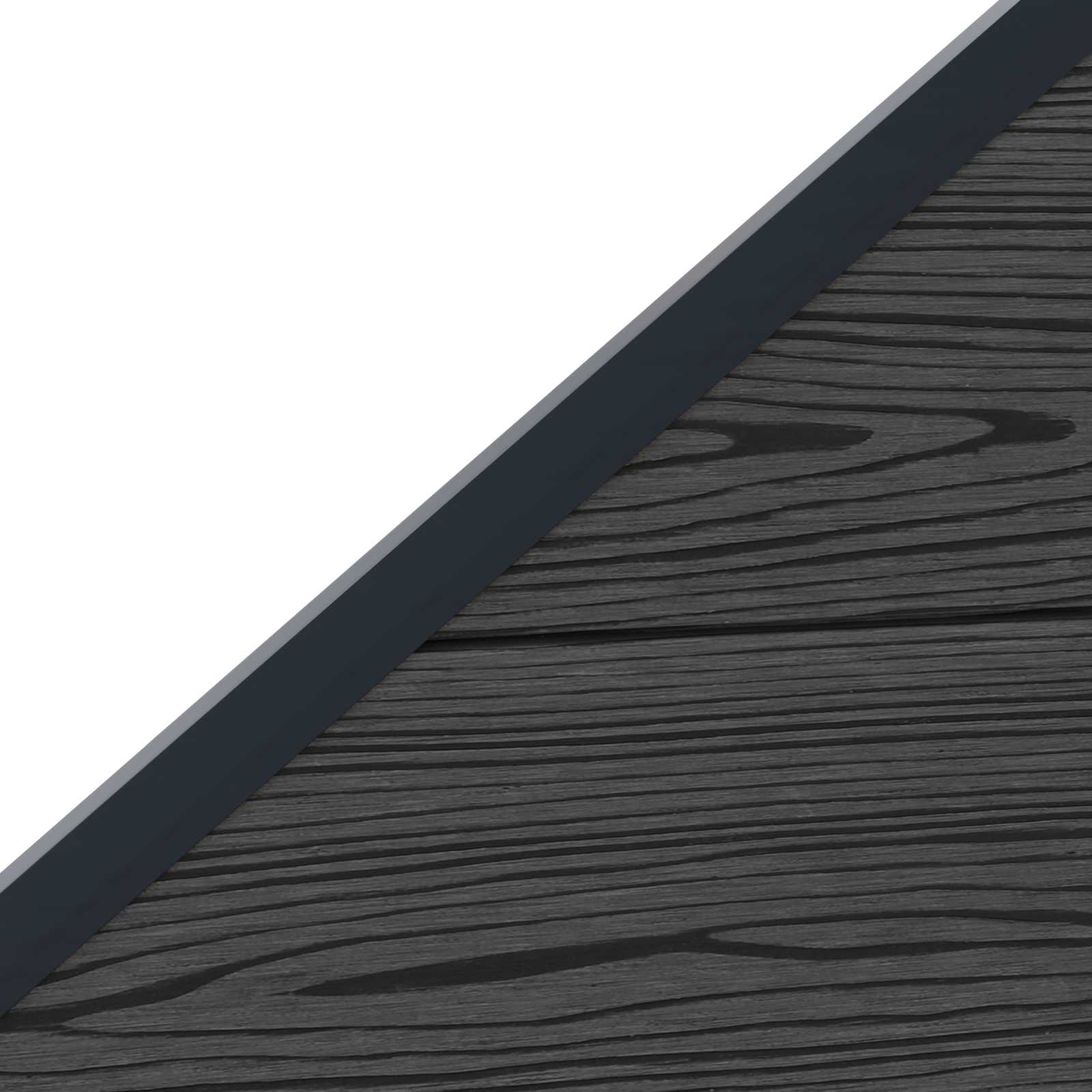 Hekpaneel 9 pcs WPC en Aluminium Zwart – afbeelding 11