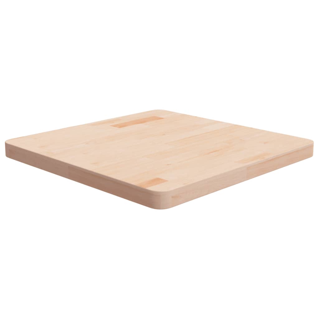 Tafelblad vierkant 60x60x4 cm onbehandeld massief eikenhout