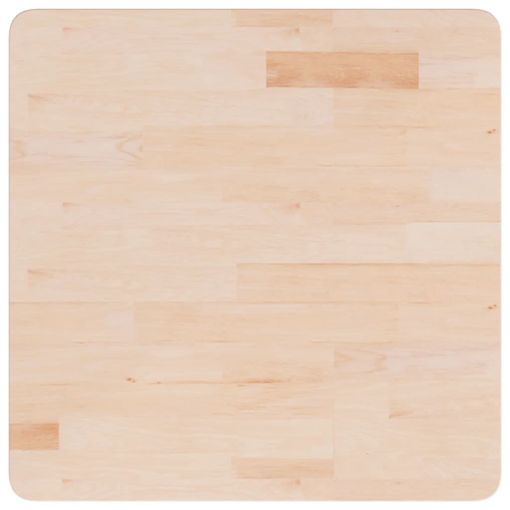 Tafelblad vierkant 60x60x4 cm onbehandeld massief eikenhout – afbeelding 2
