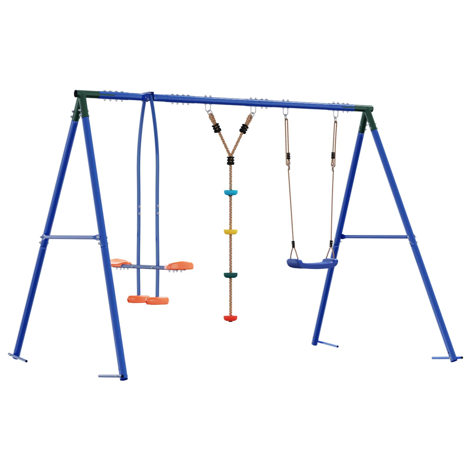 Buiten Schommelset Meerkleurig 263 x 185 x 185 cm Staal en PE – afbeelding 2