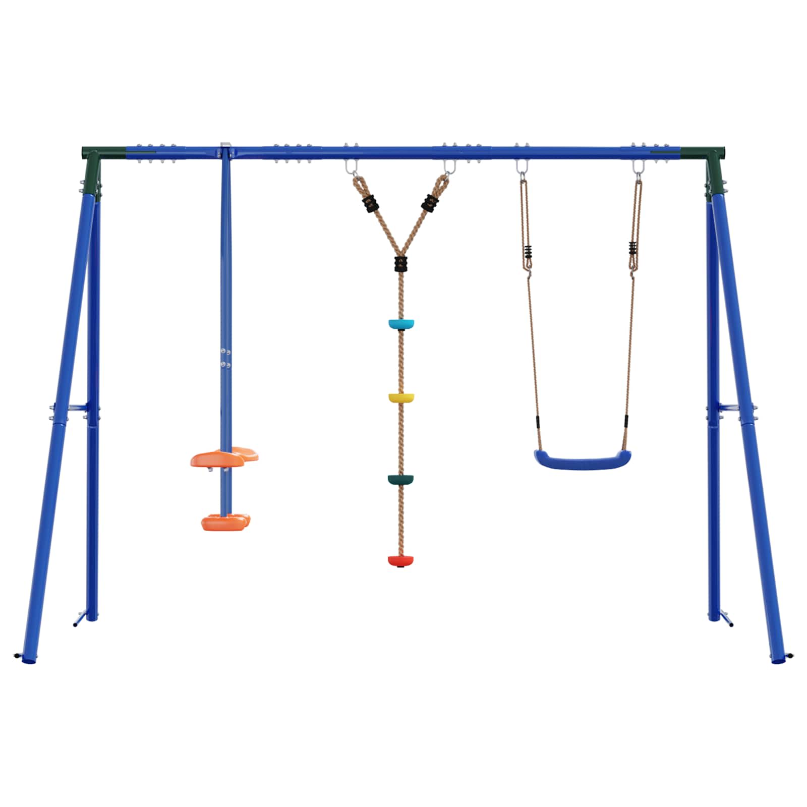 Buiten Schommelset Meerkleurig 263 x 185 x 185 cm Staal en PE – afbeelding 4