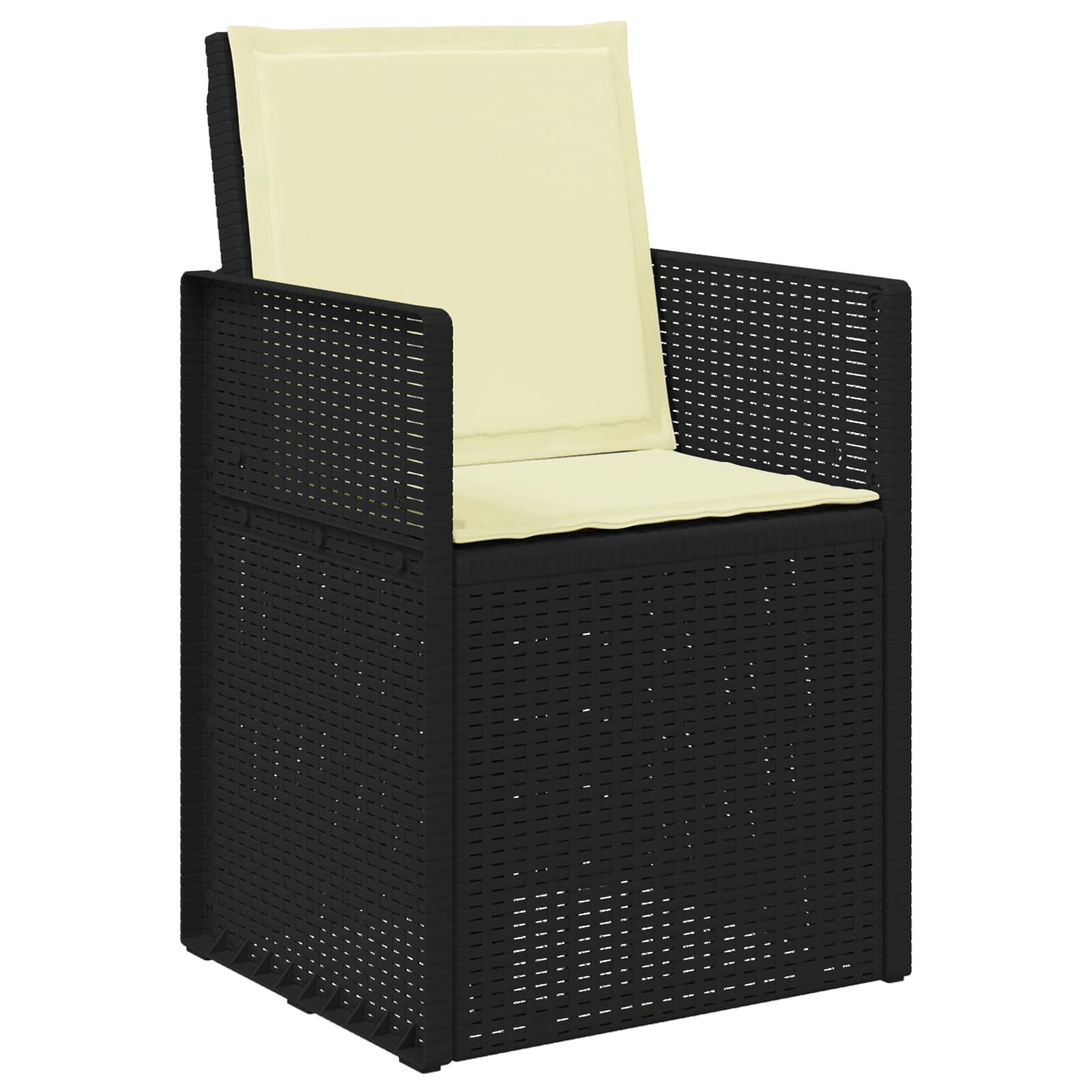 Tuin eettafelset met kussen 3 pcs Antraciet- en crèmekleurig PP – afbeelding 6