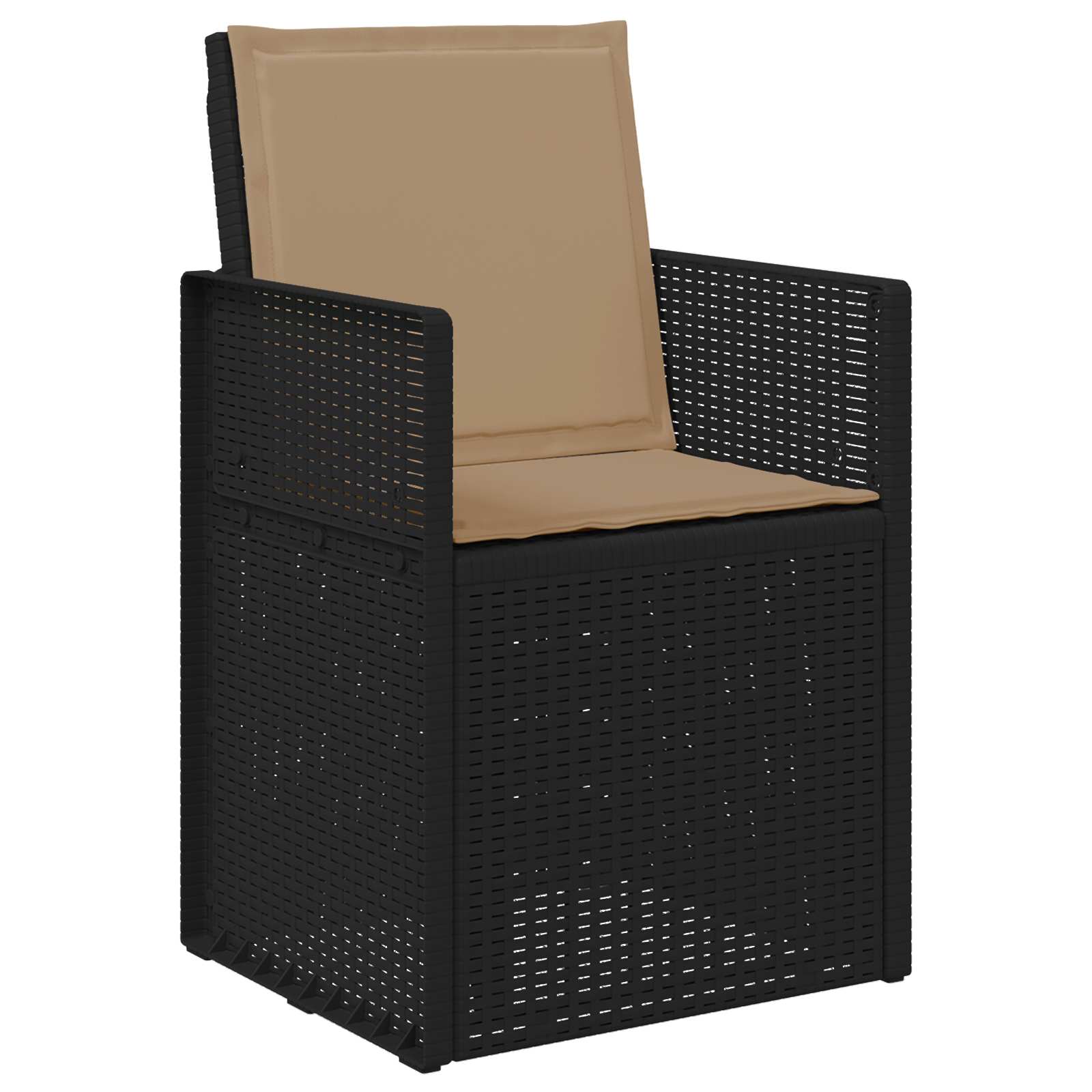 Tuin eettafelset met kussen 3 pcs Antracietkleurig en taupe PP – afbeelding 6