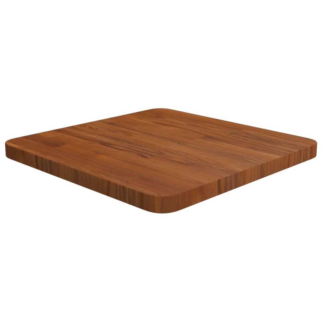 Tafelblad vierkant 40x40x2,5cm behandeld eiken donkerbruin