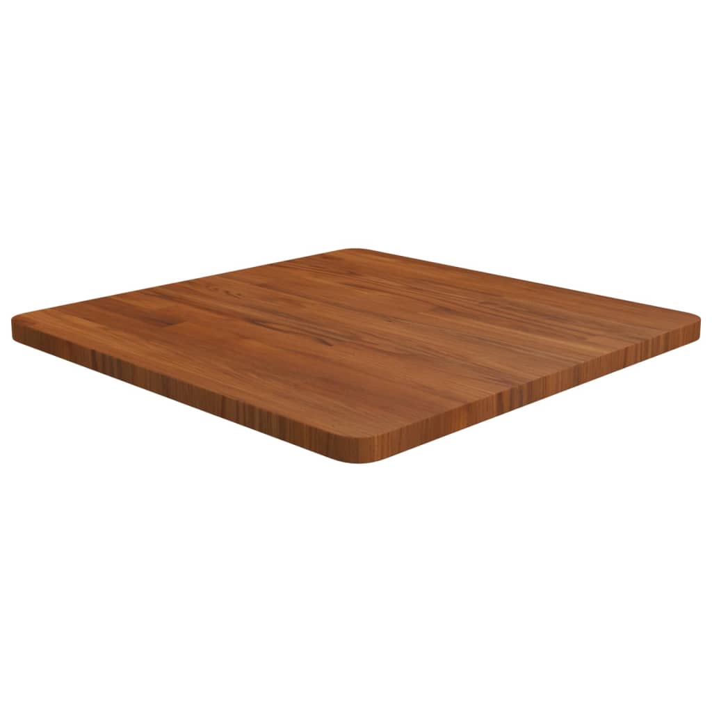 Tafelblad vierkant 60x60x2,5cm behandeld eiken donkerbruin – afbeelding 1