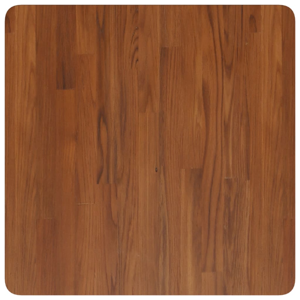 Tafelblad vierkant 60x60x2,5cm behandeld eiken donkerbruin – afbeelding 2