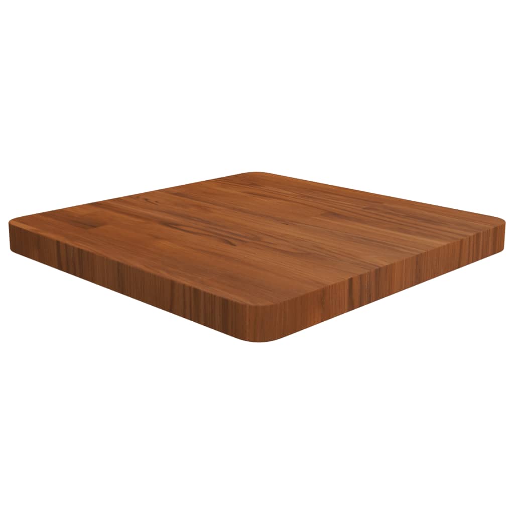 Tafelblad vierkant 50x50x4cm behandeld eiken donkerbruin