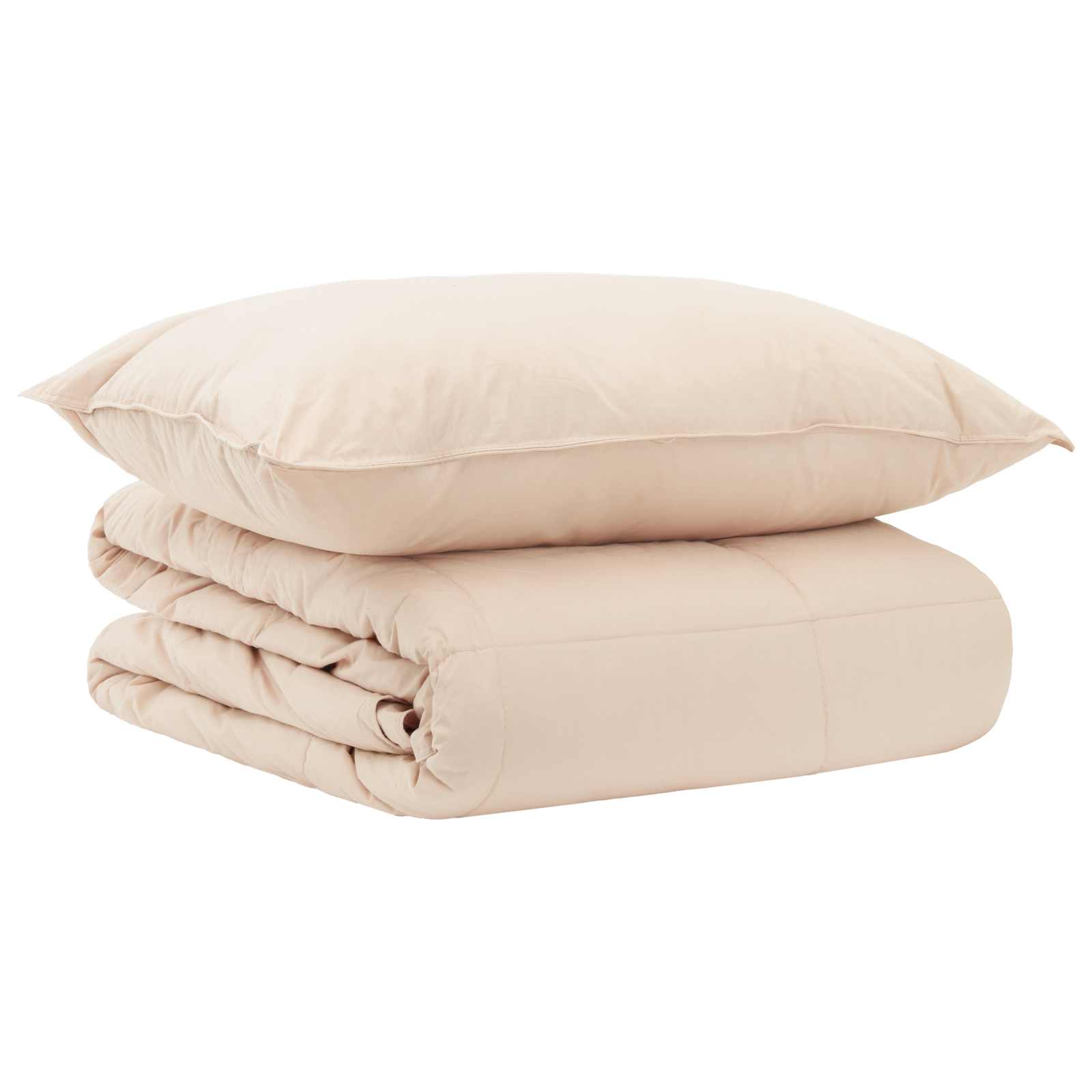 Dekbedset 2 st 140 x 200 cm Zomer 1350 gsm Beige