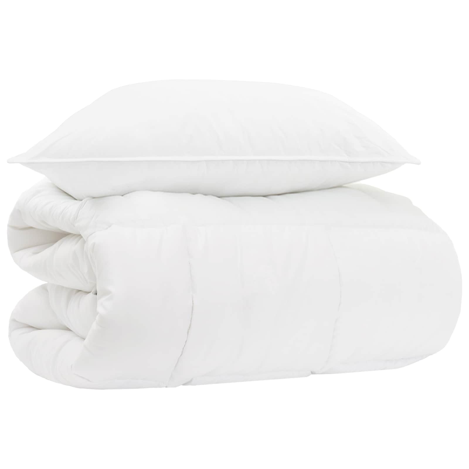 Dekbedset met kussen 2 pcs Wit Bamboe – afbeelding 1