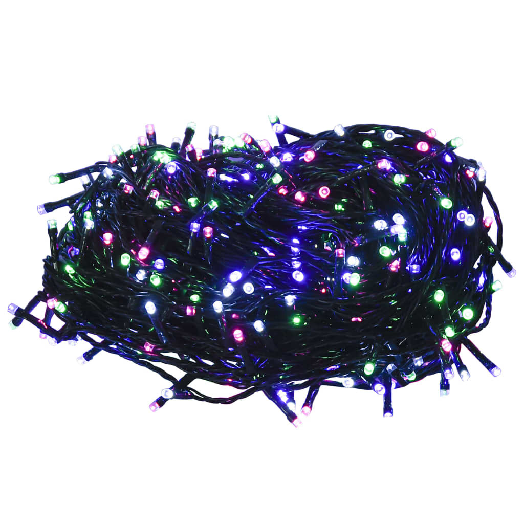Lichtslinger met 600 LED's pastel meerkleurig 60 m PVC – afbeelding 2