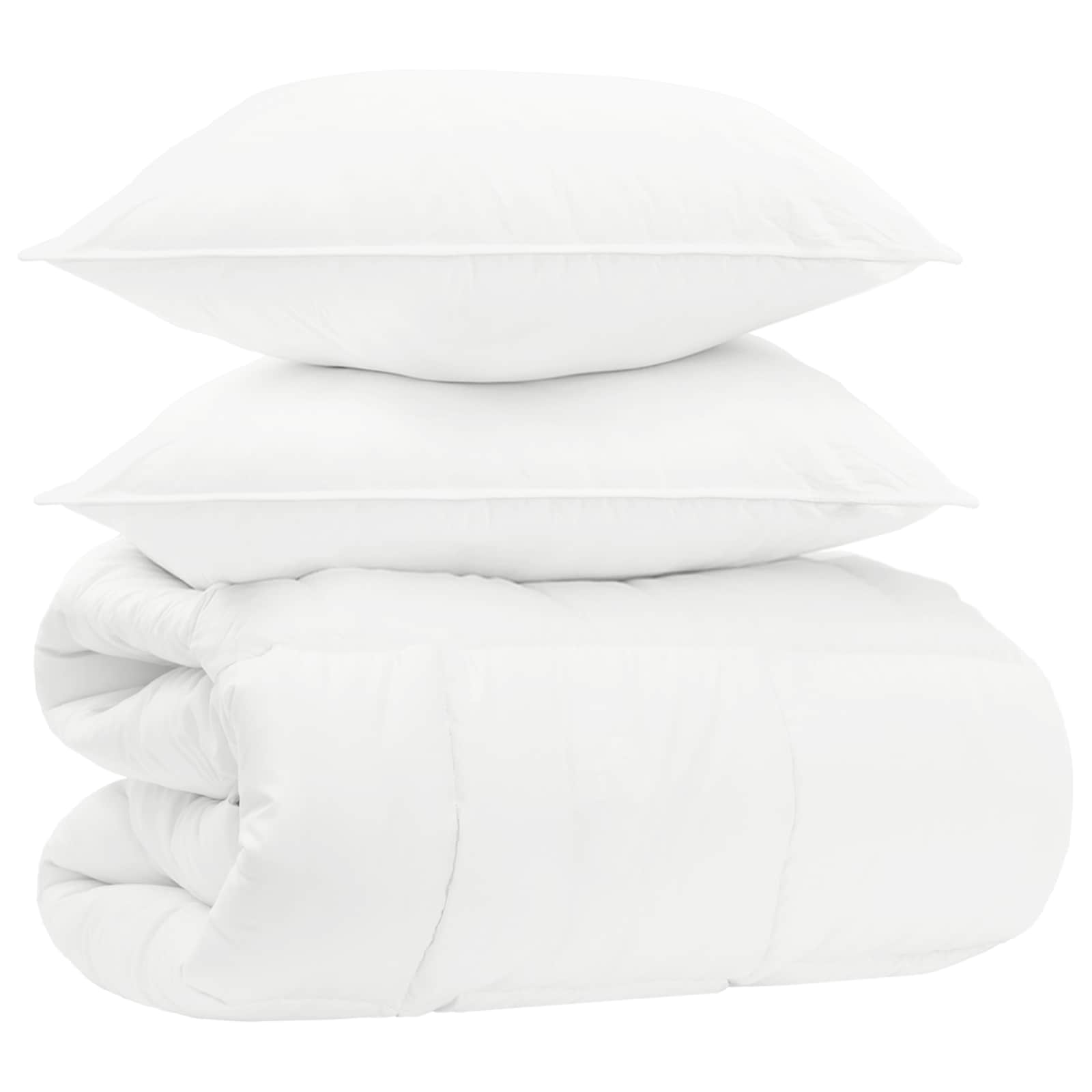 Dekbed set Wit 200 x 240 cm Katoen, Bamboe, Polyester – afbeelding 1