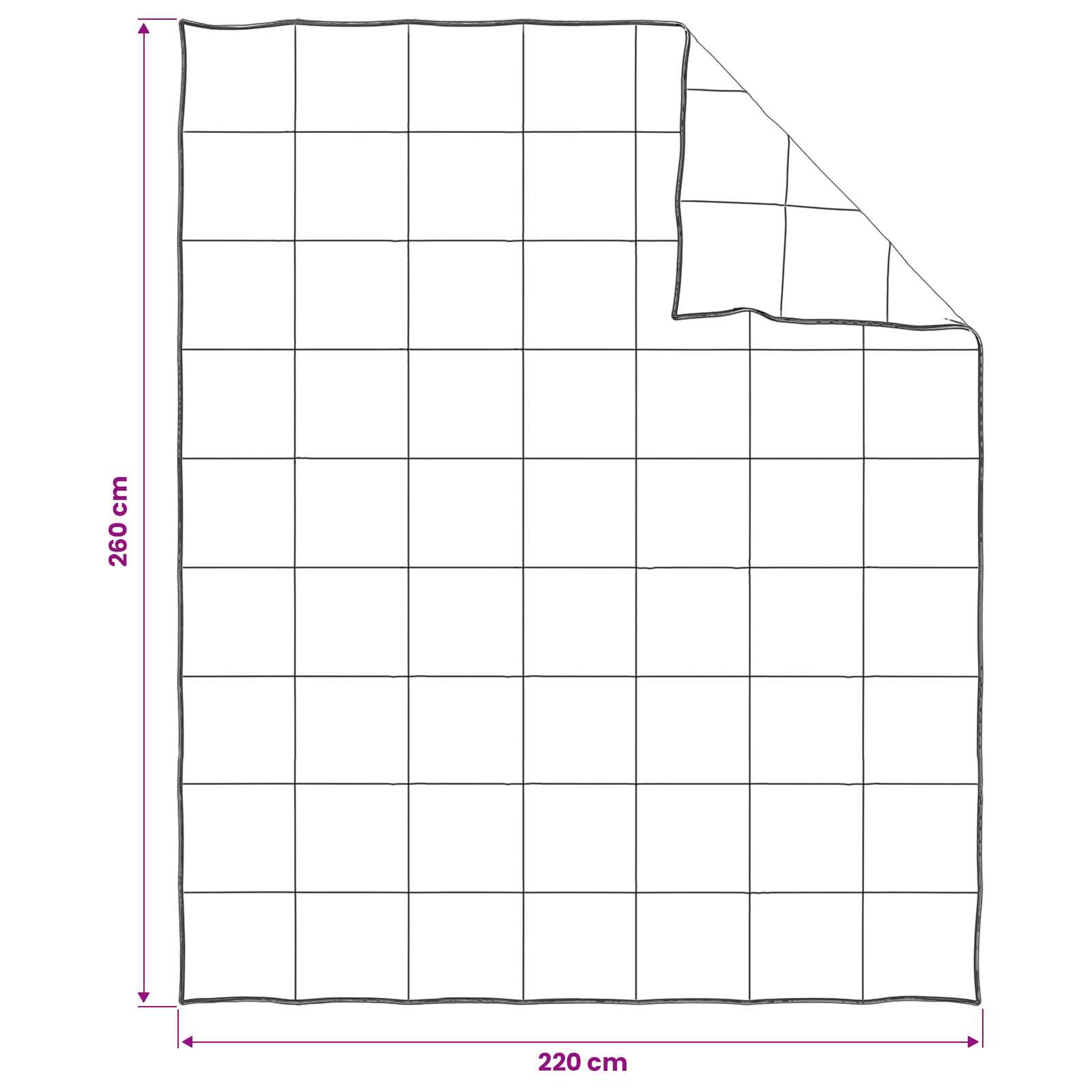 Dekbed set Wit 220 x 260 cm Katoen, Bamboe, Polyester – afbeelding 7