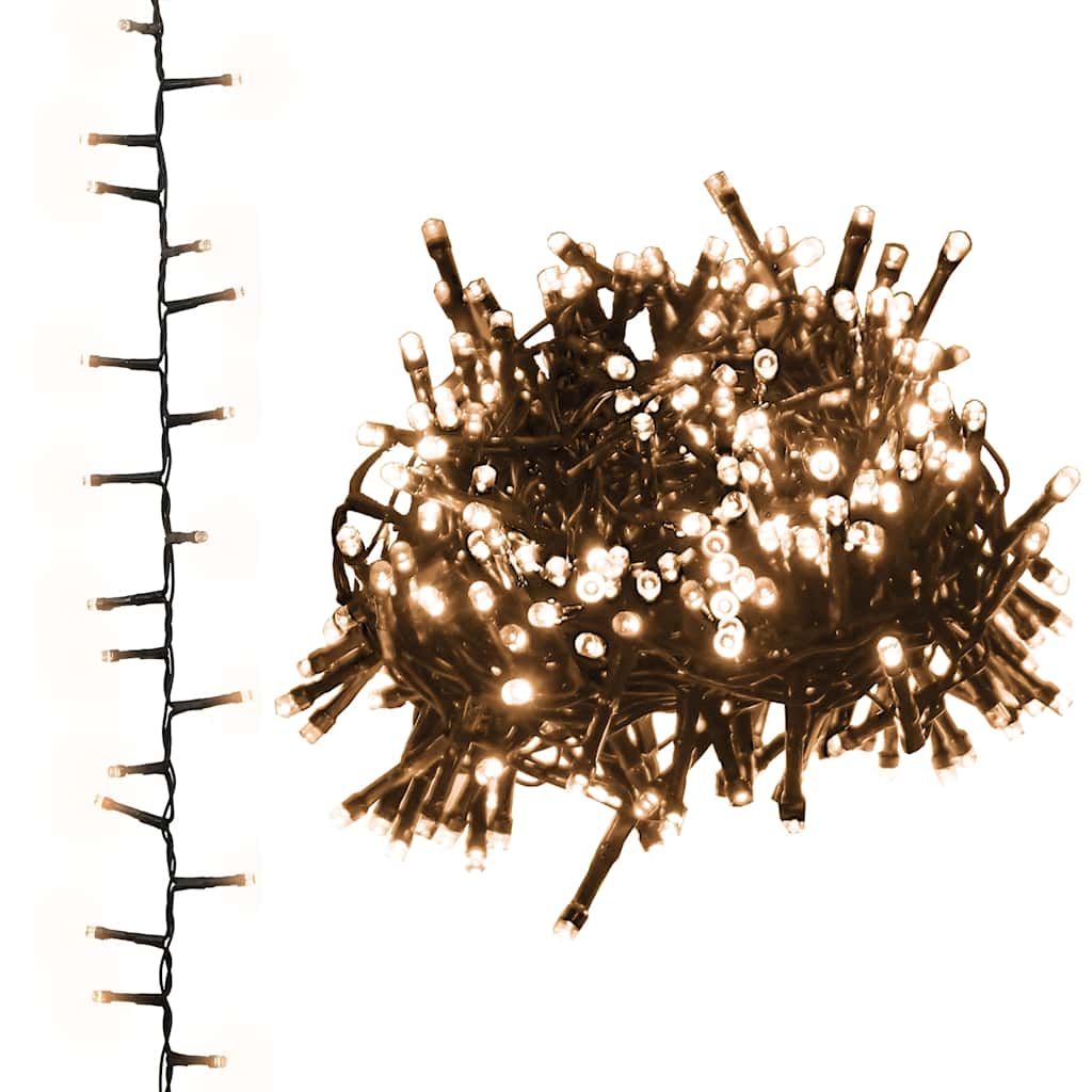 Lichtslinger compact met 400 LED's warmwit 13 m PVC – afbeelding 2