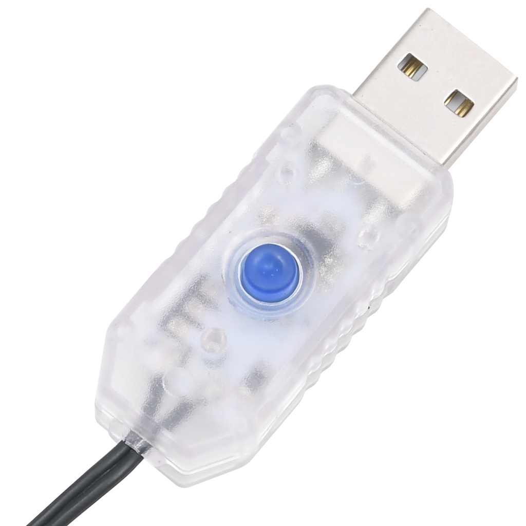 Lichtslinger compact met 400 LED's warmwit 13 m PVC – afbeelding 7