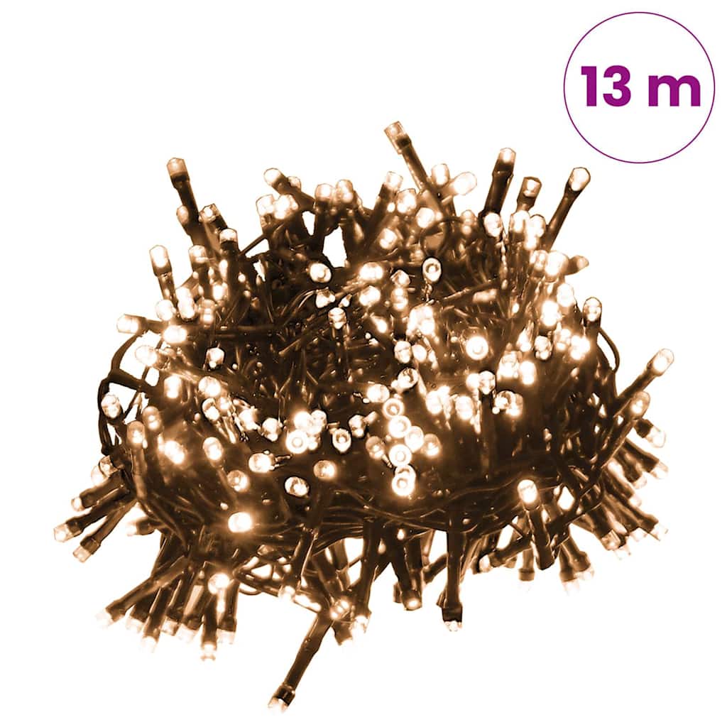 Lichtslinger compact met 400 LED's warmwit 13 m PVC – afbeelding 8