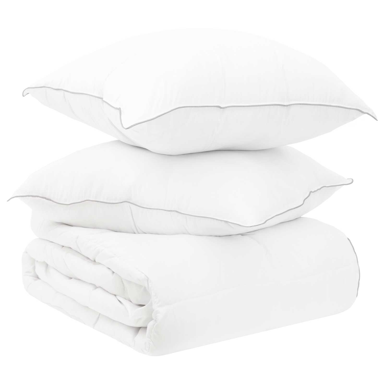 Dekbedset met kussen 2 pcs Wit Bamboevezel – afbeelding 1