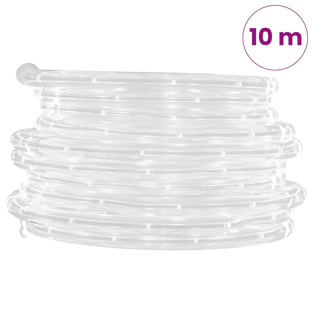 Lichtslinger met 240 LED's koudwit 10 m PVC – afbeelding 9