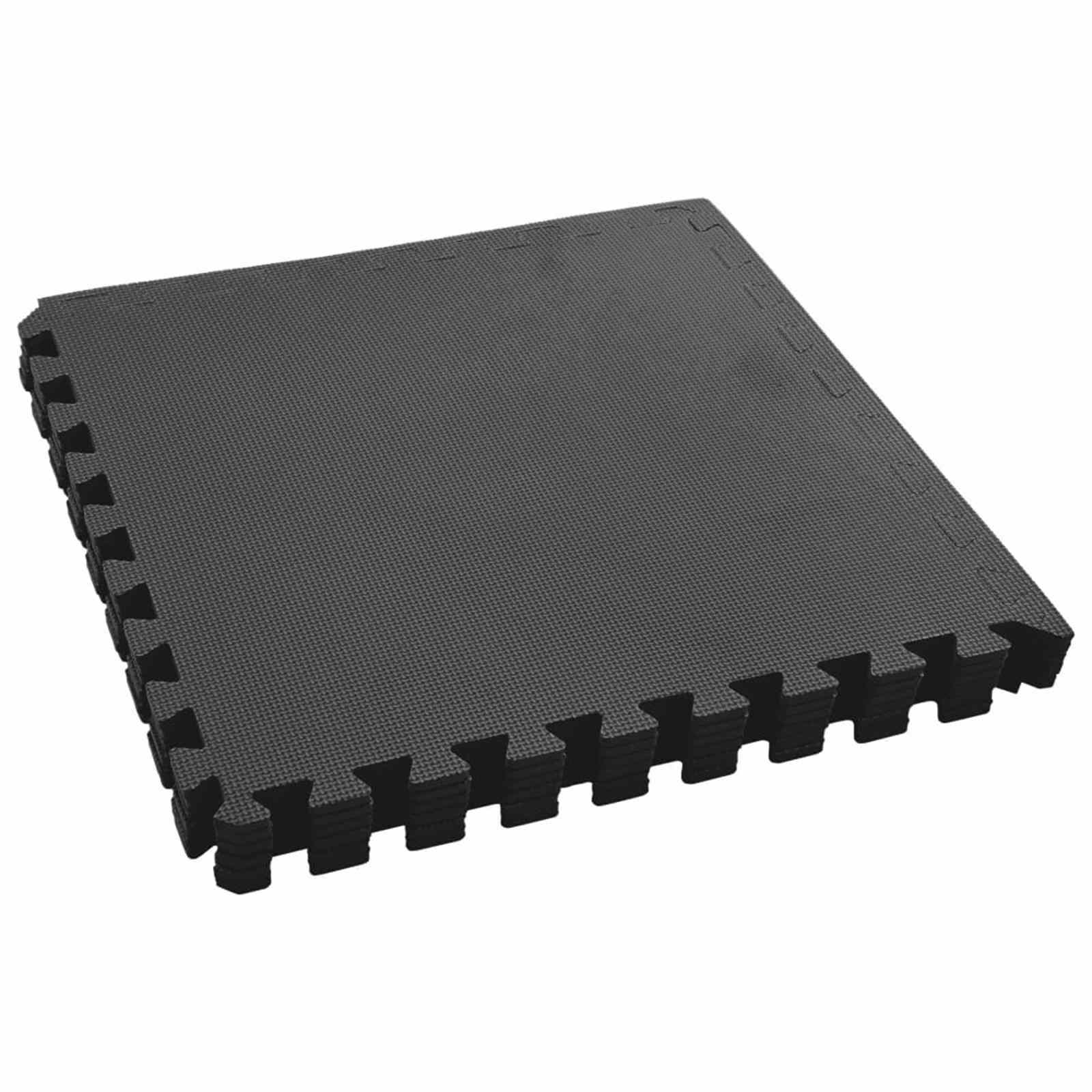 Zwembad Grondmat 6 pcs Zwart 2,16 ㎡ EVA Schuim