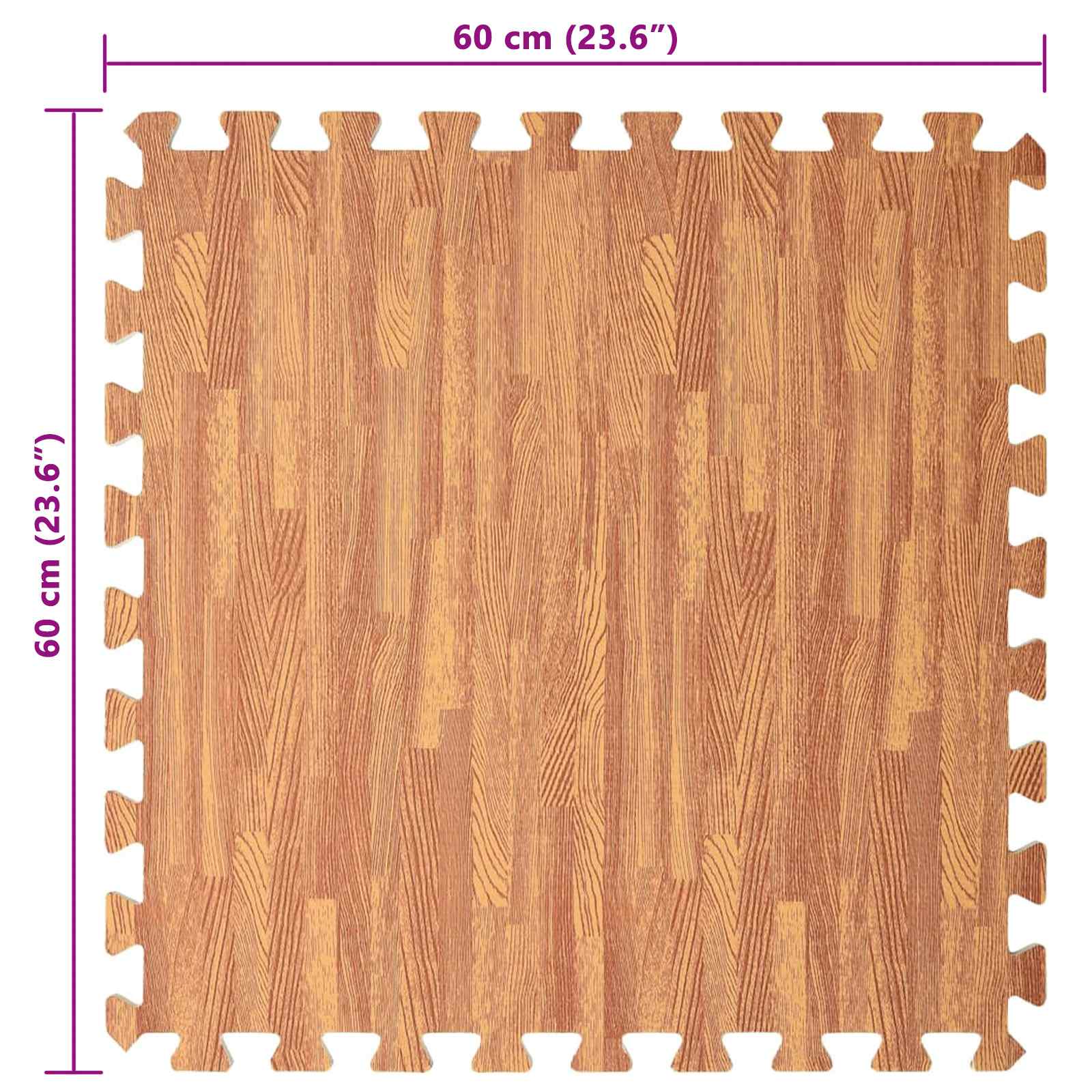 Zwembad Grondmat 6 pcs Bruin 4,32 ㎡ EVA Schuim – afbeelding 9