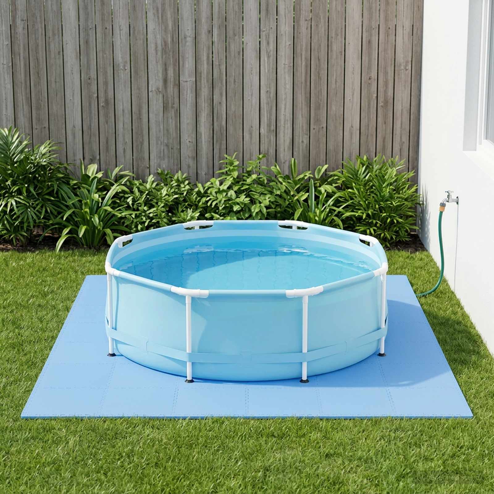 Zwembad Grondmat 24 pcs Blauw 8,64 m² EVA Schuim