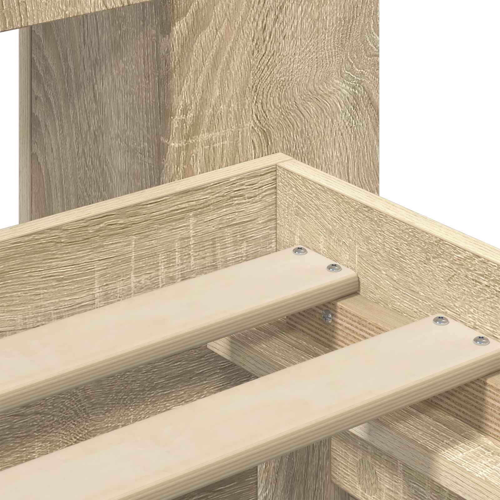 Bedframe met opslag Sonoma Eiken 140 x 200 cm Bewerkt hout – afbeelding 8