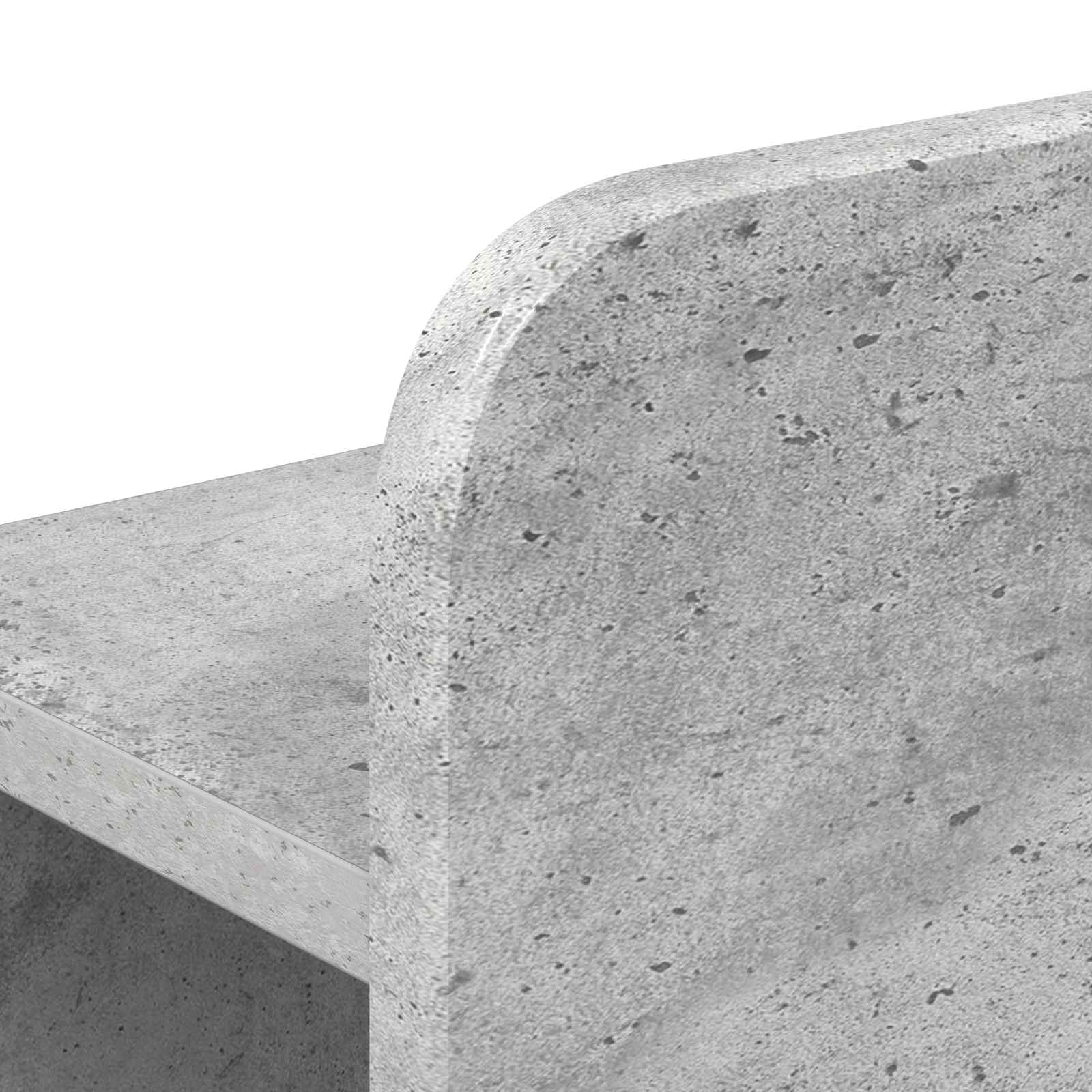 Bedframe met opslag Betongrijs 180 x 200 cm Bewerkt hout – afbeelding 7