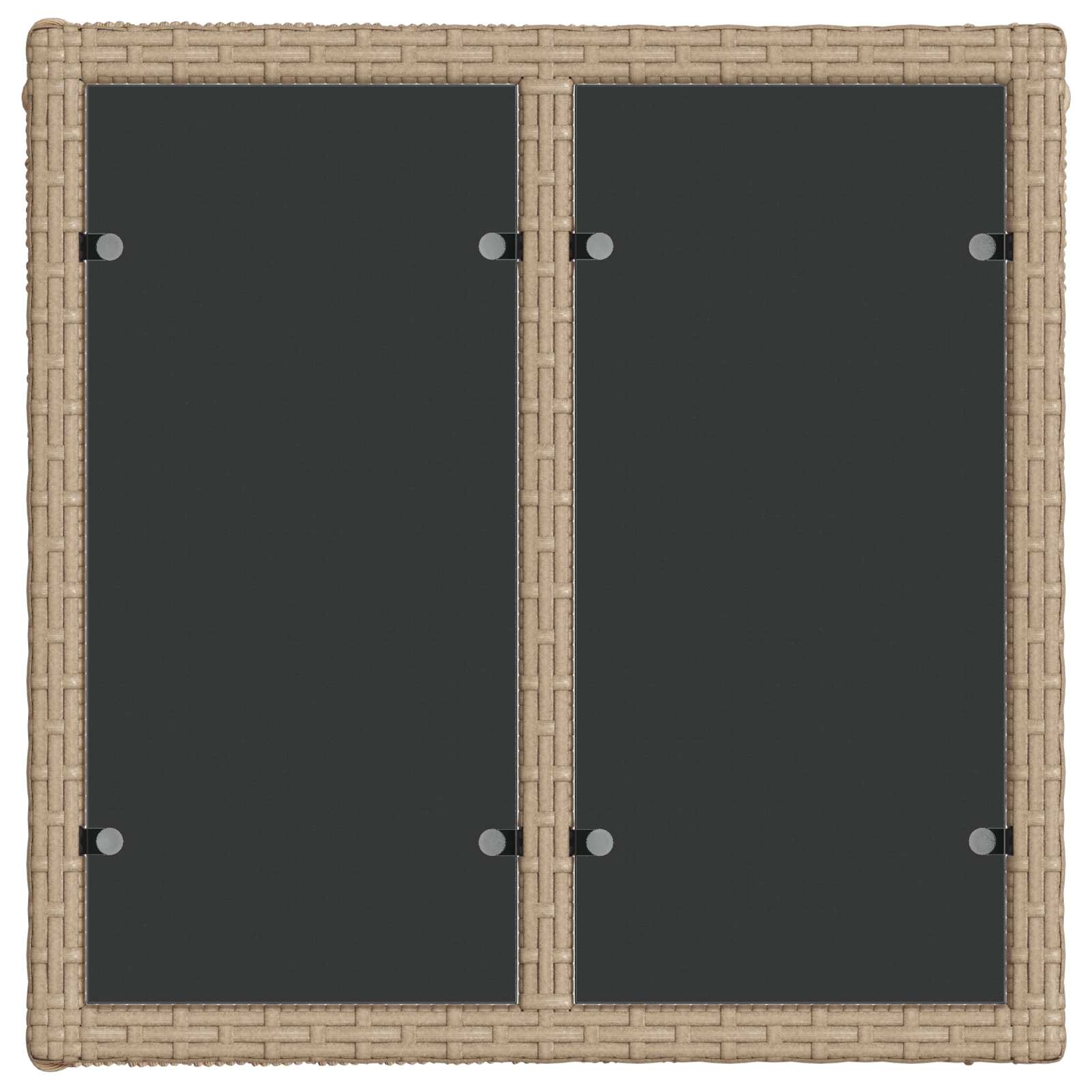 Tuinbankenset 14 pcs Beige en Crème Wit poly rattan – afbeelding 8
