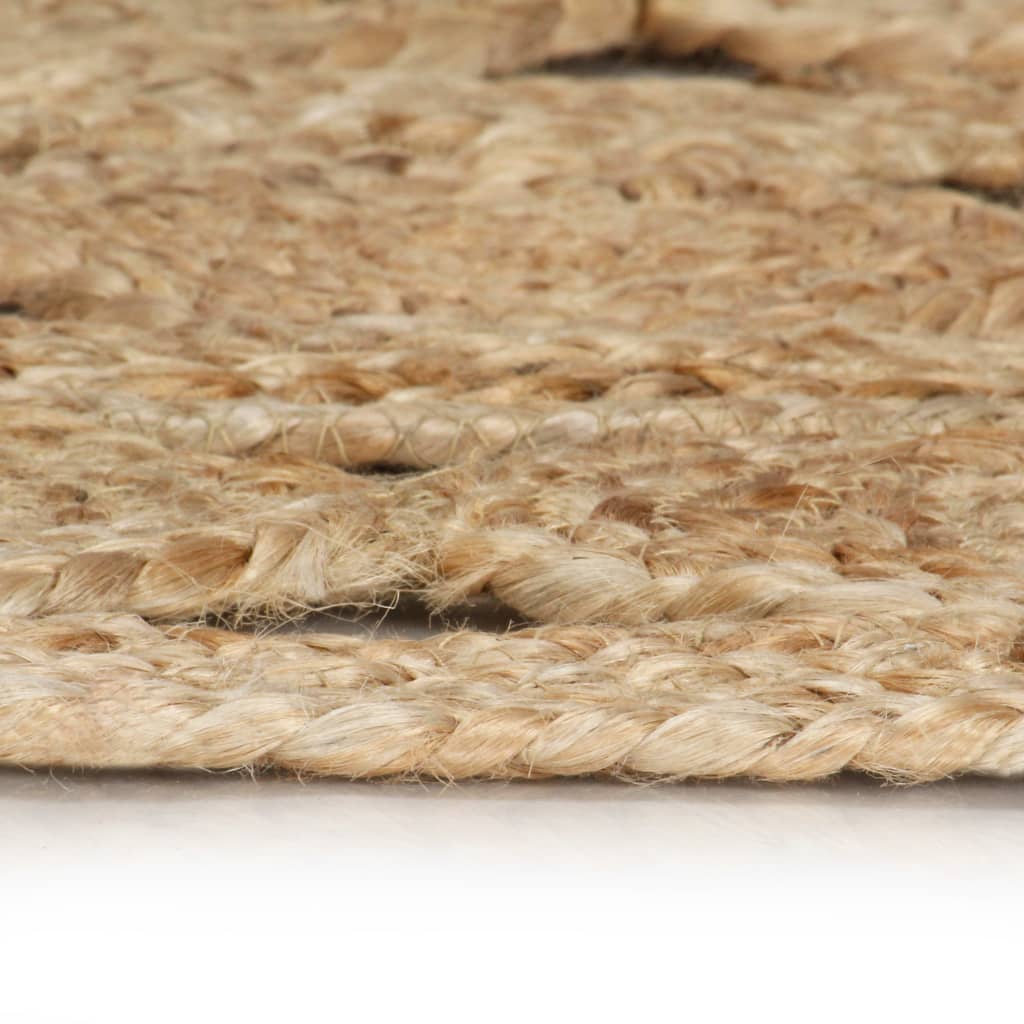 Vloerkleed handgemaakt 210 cm gevlochten jute – afbeelding 2