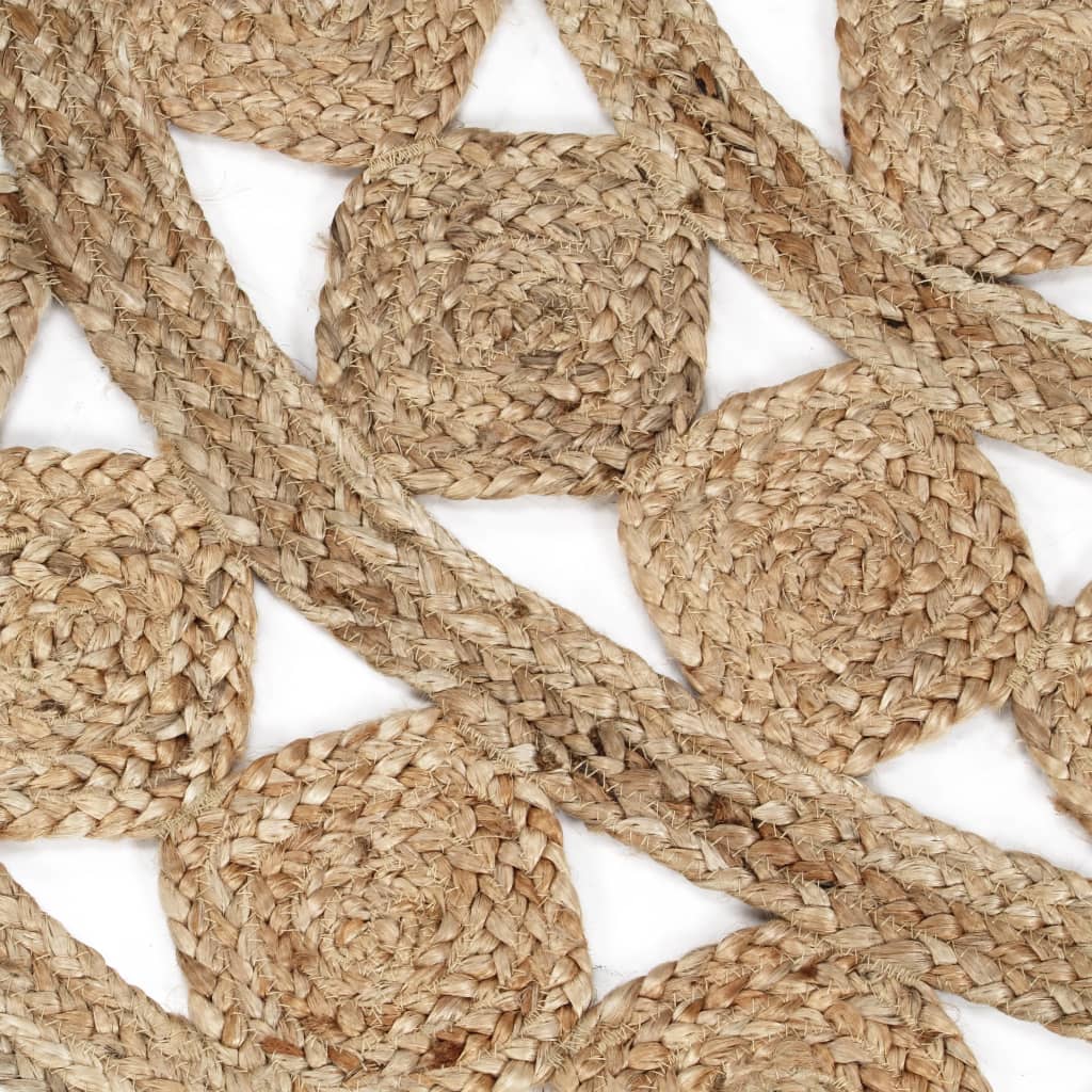 Vloerkleed handgemaakt 210 cm gevlochten jute – afbeelding 4