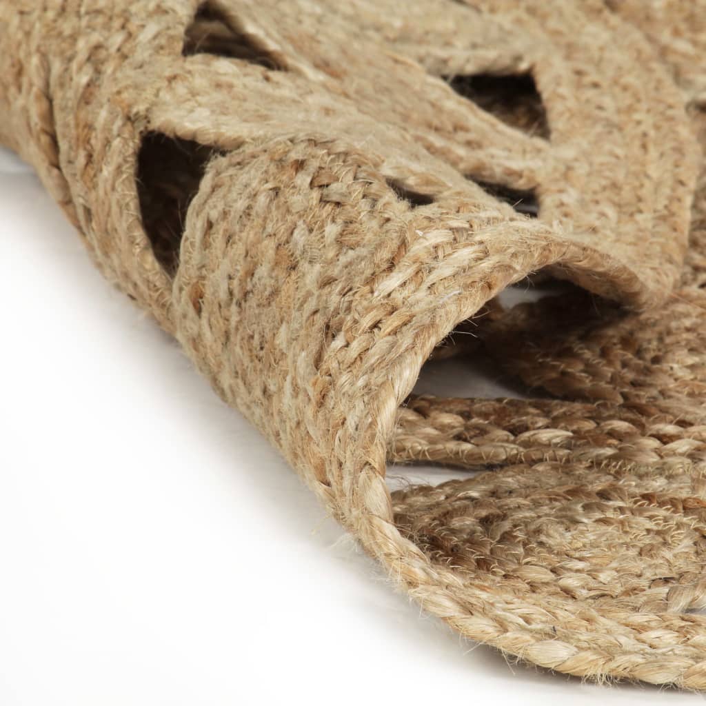 Vloerkleed handgemaakt 210 cm gevlochten jute – afbeelding 5
