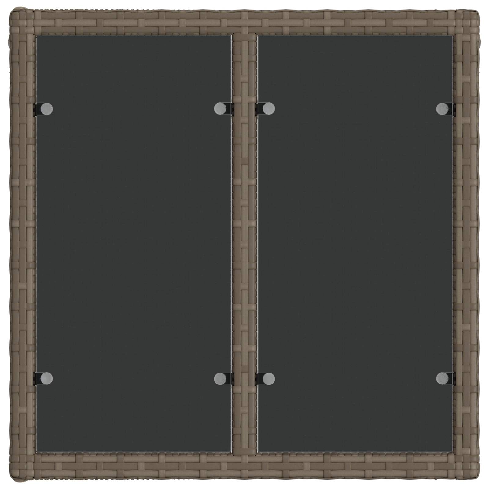Tuinbankenset 14 pcs Grijs poly rattan – afbeelding 8