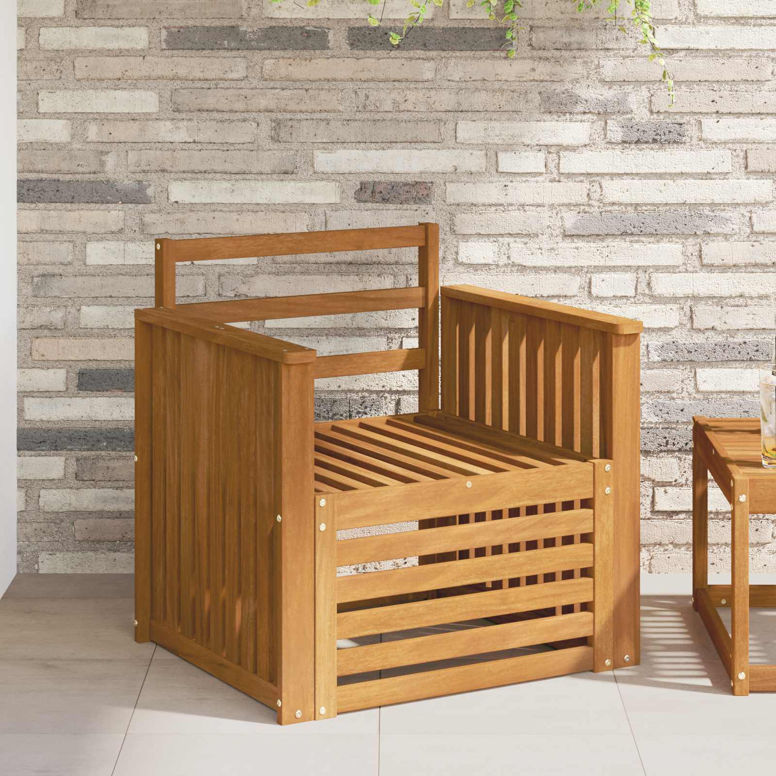 Tuinbank Massief Acaciahout Naturel – afbeelding 1