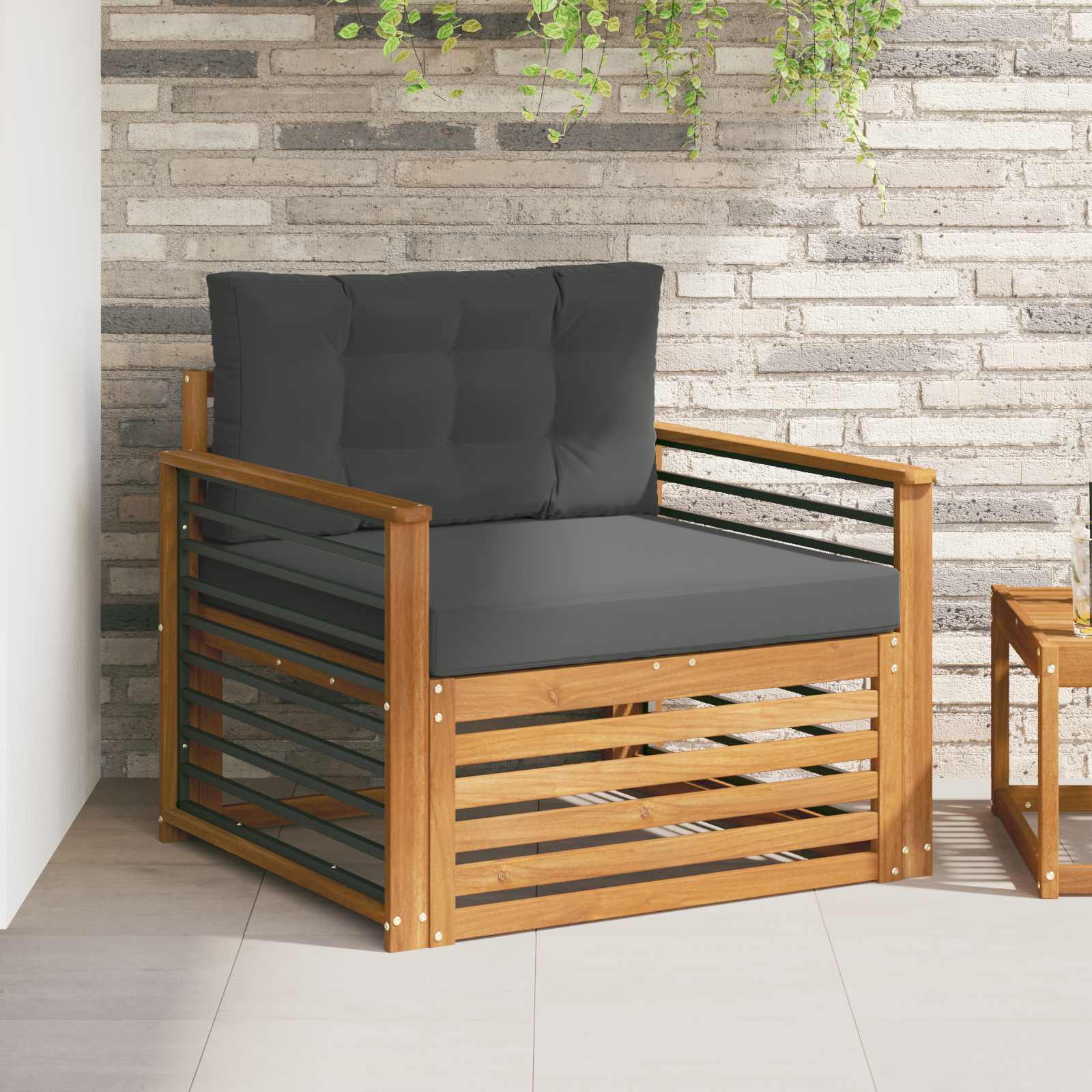 Tuinbank Massief Acaciahout en Polyester