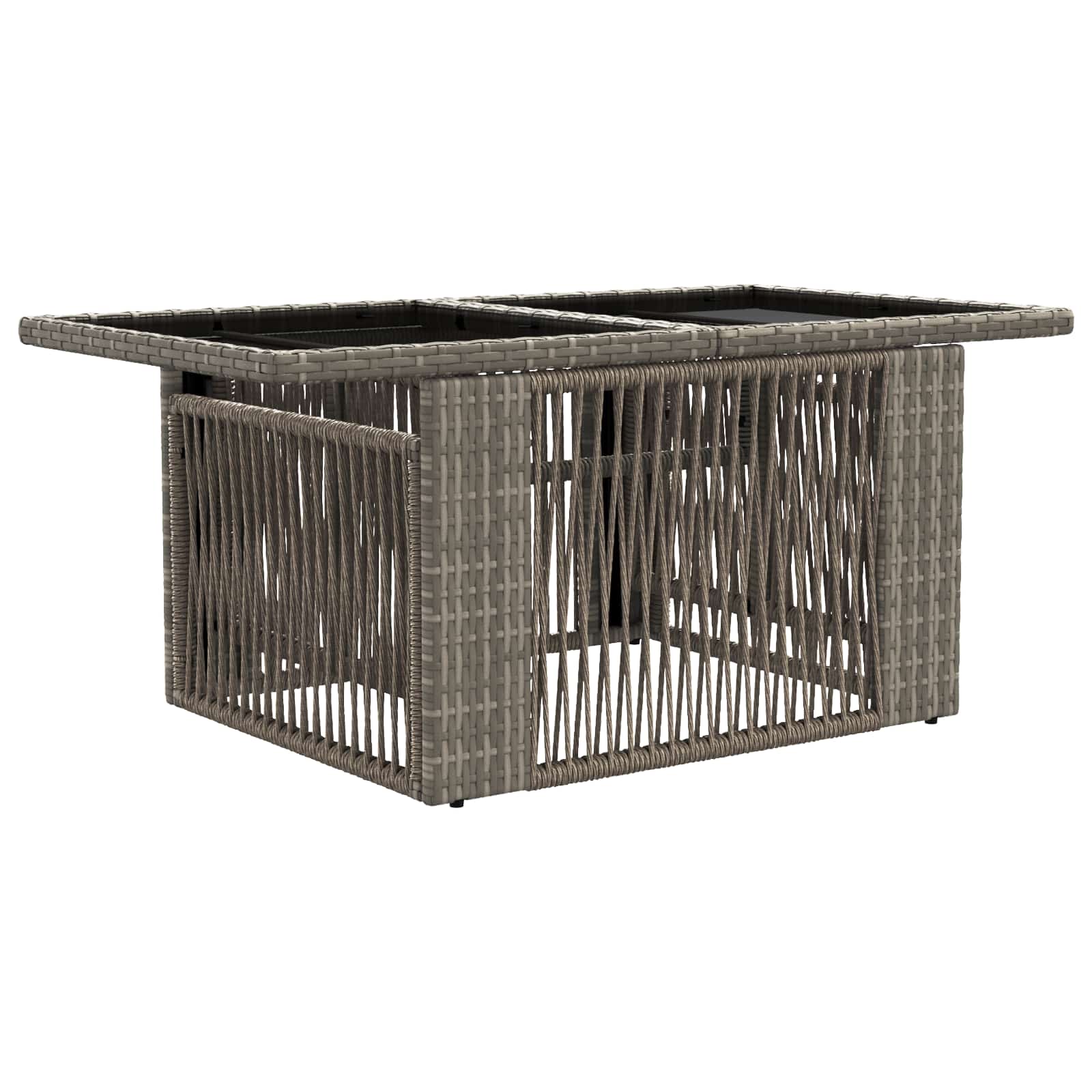 Tuinbankenset 13 pcs Grijs poly rattan – afbeelding 7