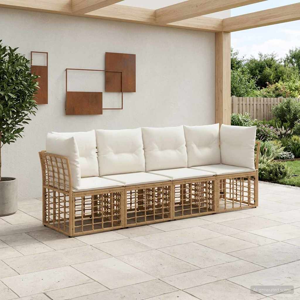 Buiten bankenset Naturel Polyester – afbeelding 1