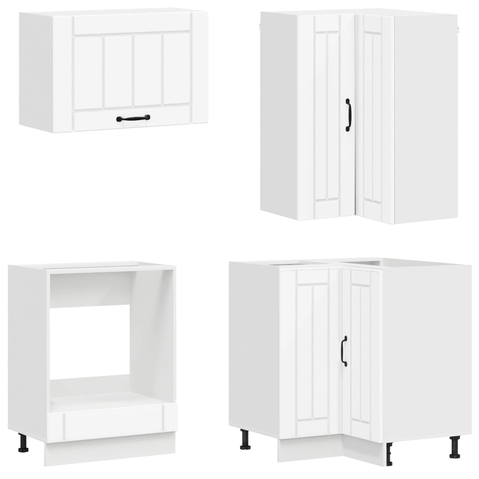Keukenblok LUCCA 8 pcs Wit Bewerkt hout – afbeelding 4