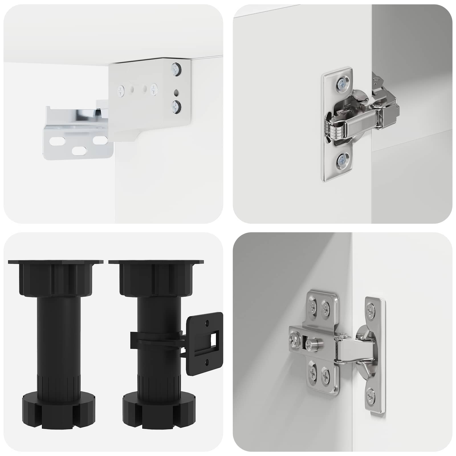 Keuken Eenheid LYON 8 pcs Wit Bewerkt hout – afbeelding 5