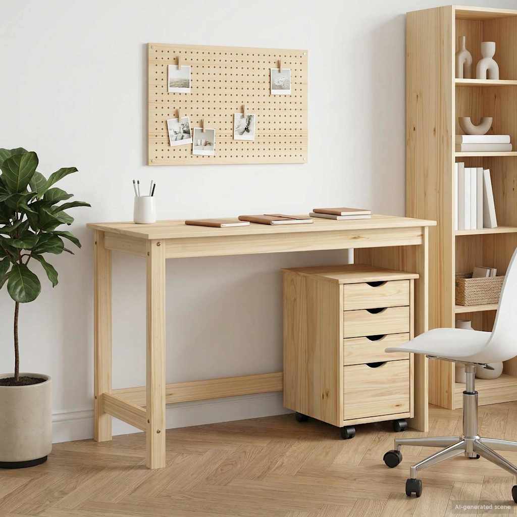 Bureau Kas Set 2 st Bruin Massief grenenhout