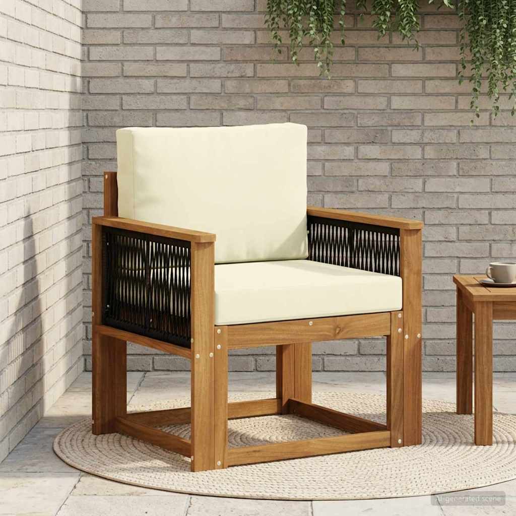 Buiten Midden Sofa Massief Acaciahout Naturel – afbeelding 1