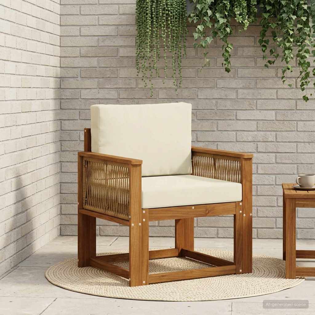 Buiten Midden Sofa Massief Acaciahout Naturel